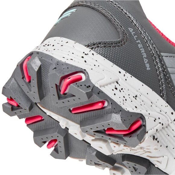 Fila Women's at Peake 24 Trail Shoes Grey/Bright Pink, Size 7 - Picture 5 of 5